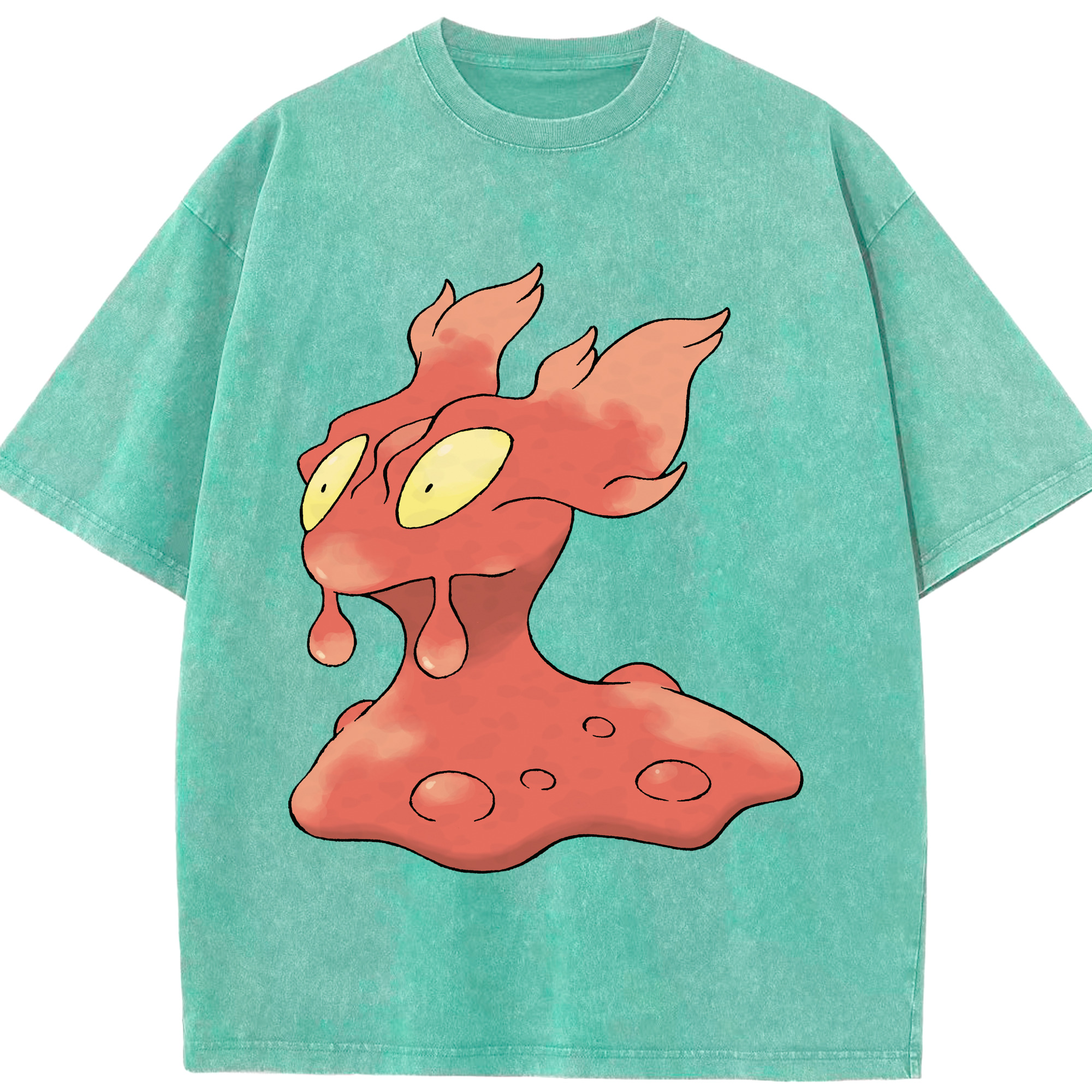 （画像用） ポケットモンスター Pokémon 綿100% ヴィンテージ風 半袖Tシャツ（フロントプリント）